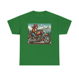 Pittie Motorcycle Adirondacks Unisex 100% Cotton Tee