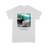 Adirondacks Black Bear Flowers Unisex Standard T-Shirt