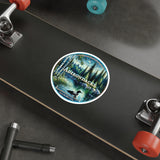 Adirondacks Night Loon Die-Cut Sticker