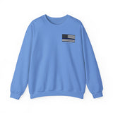 Stand For Blue -Small Flag Unisex Heavy Blend Crewneck Sweatshirt