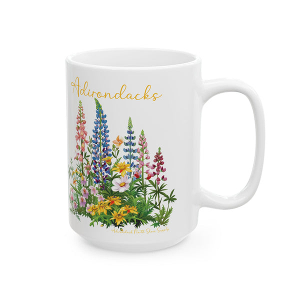 Adirondacks Colorful Wildflowers Ceramic Mug (15oz)