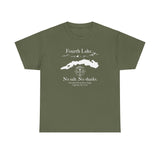 Fourth Lake No Salt No Sharks Unisex 100% Cotton Tee