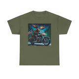 Moose Motorcycle Adirondacks USA Unisex 100% Cotton Tee