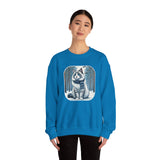 White Norwegian Forest Cat Unisex Heavy Blend Crewneck Sweatshirt