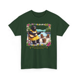 Black Bear Folk Singer Adirondacks Unisex 100% Cotton Tee