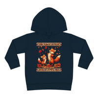 Sweet Fall Foxes Toddler Pullover Fleece Unisex Hoodie