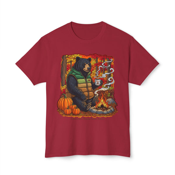 Beary Cozy Campfire HD Cotton T-Shirt