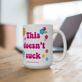 This Doesn't Suck Hippy Daisies Ceramic Mug (15oz)