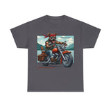 Pitbull Motorcycle Lake Adirondacks Unisex 100% Cotton Tee