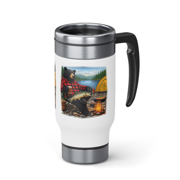 Wild Woodsman 14oz Stainless Steel Travel Mug with Handle