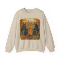 Adirondack Chairs Marshmallow Roasting Bears Unisex Heavy Blend Crewneck Sweatshirt
