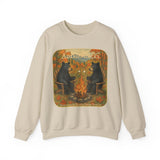 Adirondack Chairs Marshmallow Roasting Bears Unisex Heavy Blend Crewneck Sweatshirt