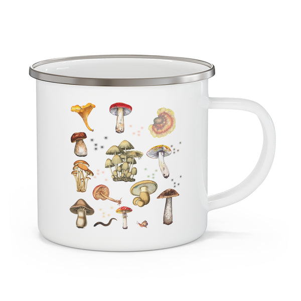 Mushrooms Enamel Camping Mug