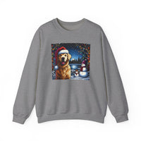 Golden Retriever Unisex Holiday Crewneck Sweatshirt 1