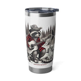 Adirondack Tipsy Jam Raccoon 20oz Double-Wall Insulated Stainless Steel Hot or Cold Tumbler