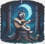 Meeko's Music Siberian Husky Unisex Hoodie