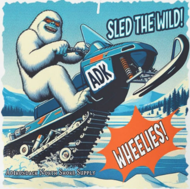 Yeti Wheelies Unisex Heavy Blend Hoodie