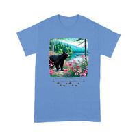 Adirondacks Black Bear Flowers Unisex Standard T-Shirt