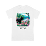 Adirondacks Black Bear Flowers Unisex Standard T-Shirt