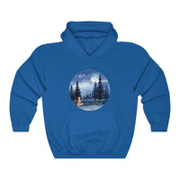 Sweet Fox Adirondack Winter Let It Snow Unisex Heavy Blend™ Hooded Sweatshirt